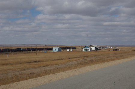 Train between Ulaanbaatar and Choir