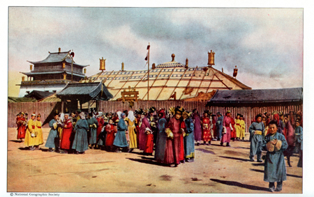 Gandan Monastery- photo by Roy Chapman Andrews, late 1920's