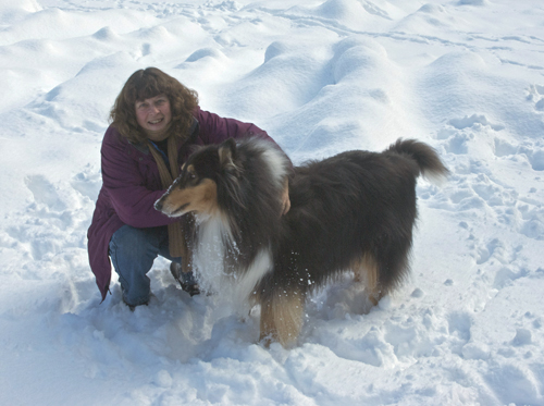 Niki and I in the snow
