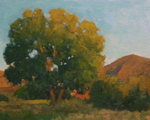 Goose Lake Afternoon 8x10 oil on canvasboard