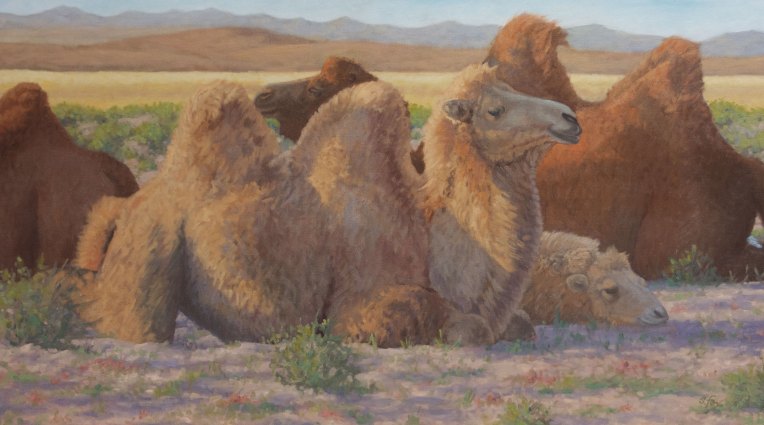 Done for the Day 17x30 oil on canvasboard