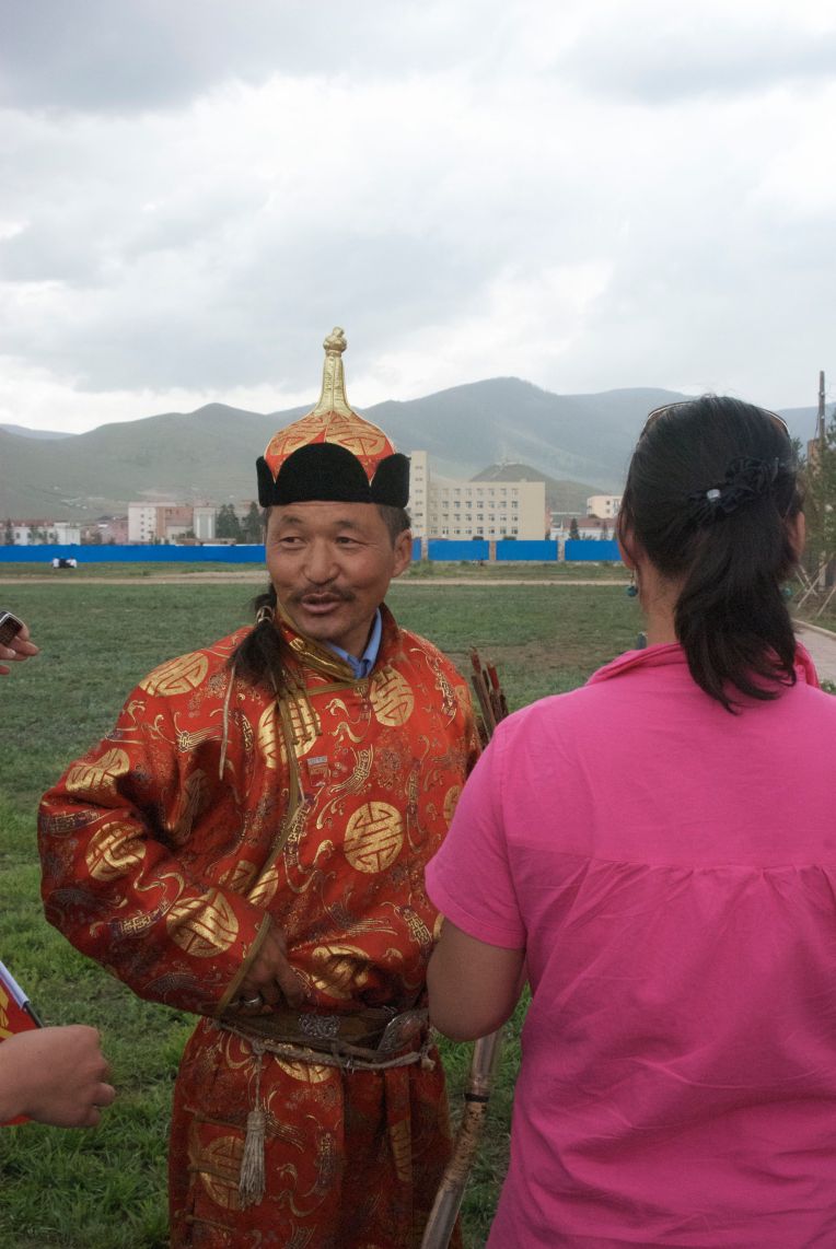 Archer doing demonstration