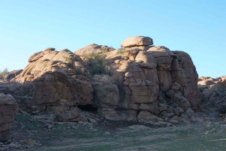 Left side of canyon entrance