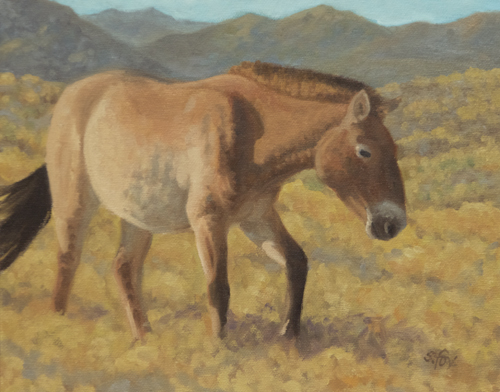 Heading Down For Breakfast 8x10" oil on canvasboard (price on request)