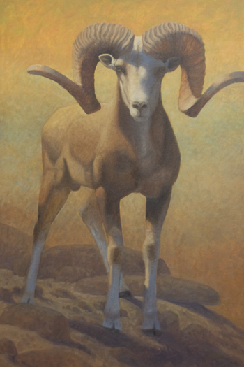 Baga Gazriin Chuluu Argali  36x24" oil on canvasboard (price on request)