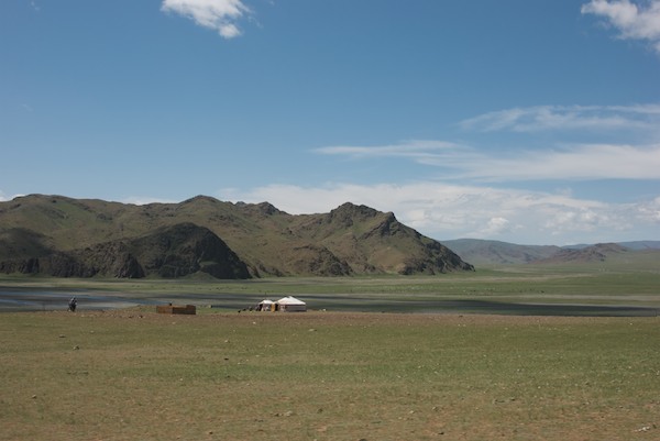 River valley, Hangai mountains north of Bayanhongor