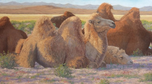 Done for the Day  oil  17x30"