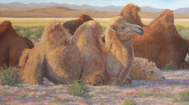 Done for the Day  oil  17x30"