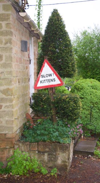 Road sign, Great Tew