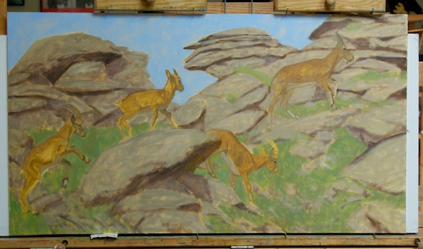Modeling the ibex and the rocks