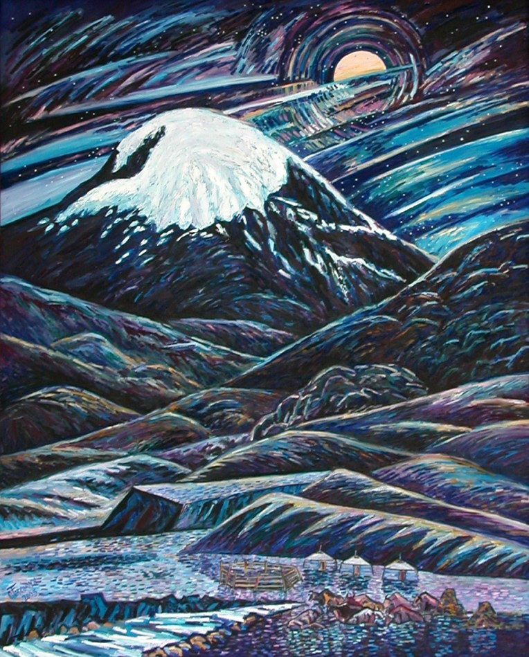 Night of Otgontenger Mountain