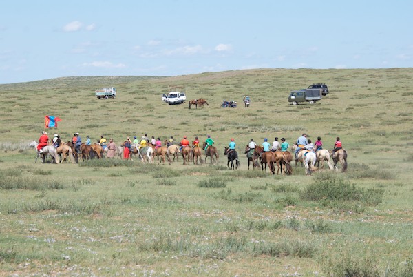 Heading out to the starting point