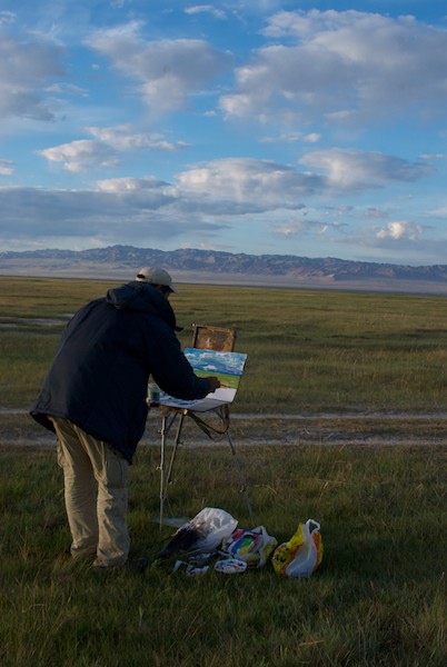 The next morning, which was, shall we say, a bit brisk, found Magvandorj up catching the morning light