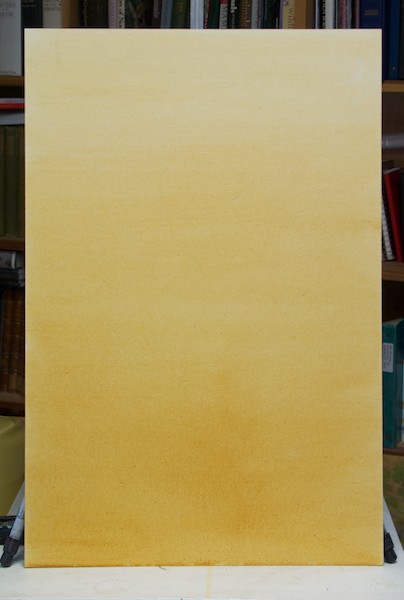 The Raymar canvasboard panel tinted with raw sienna