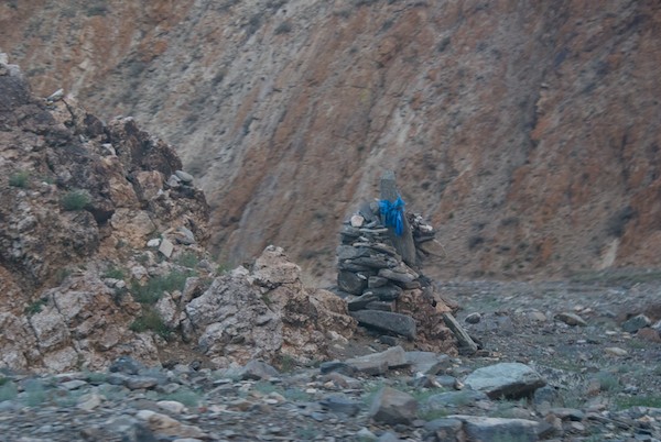 We passed a small ovoo.