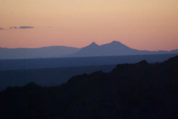 As we came out of the canyon, 