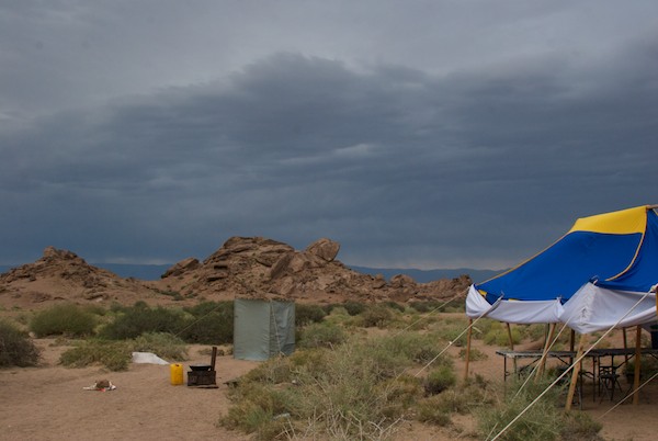 Oncoming weather front.