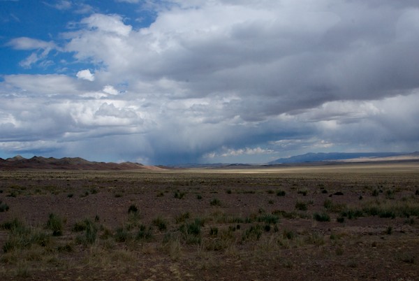 We dropped down into a very large valley between the mountains