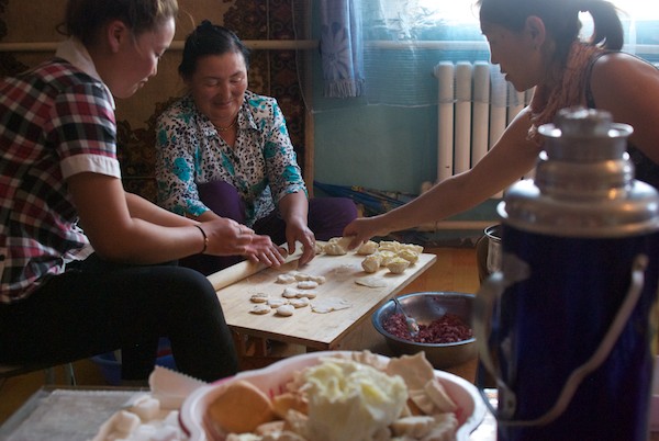 Not only did we get an amazing lunch, but the women made buuz for us to take with us.