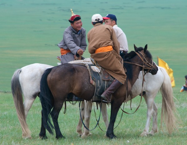 Mongol horse trainers