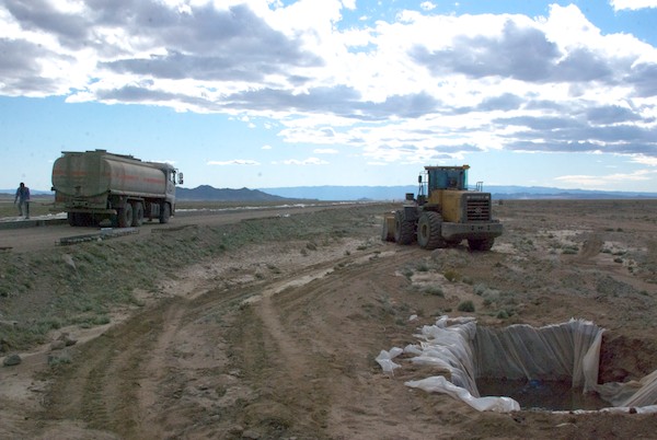 We came upon this road construction project.