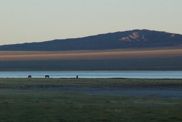 We had seen the lake Ikhes Nuur when we drove into town and decided to see if it would be a good place to camp. It was.