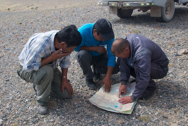 Getting information for the next leg of our journey.