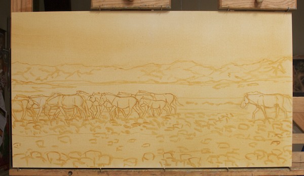 Takhi/Przewalsky's horses at Takhiin Tal, 2013