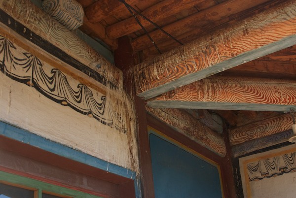 Old temple interior.