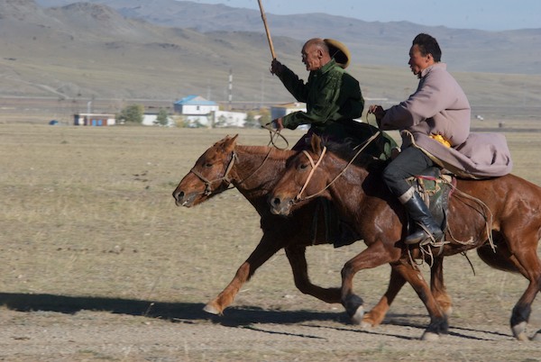 This time most of the riders were adult men.