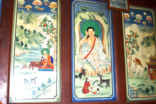 Wall paintings.