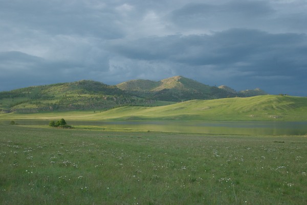 We camped by this lake.