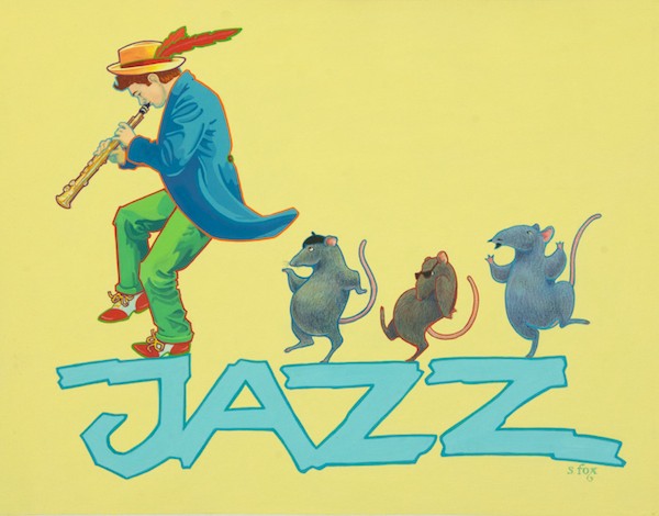 "Jazz"- Gouache on illustration board