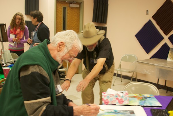 John Seerey-Lester bows before Mort Solberg