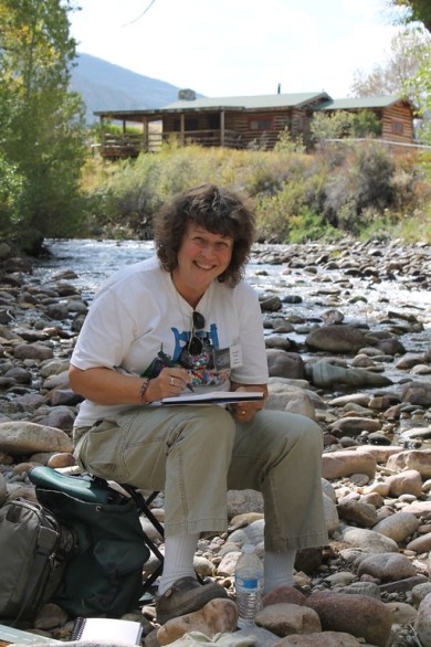 I found a nice spot down by the creek at CM Ranch.