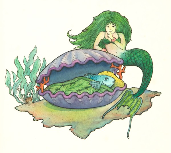 Do fish sleep? The mermaid thinks so.