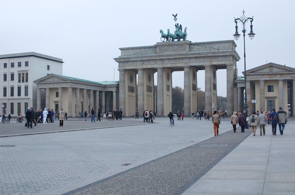 The Brandenburg Gate on a return trip to Berlin in October 2004.