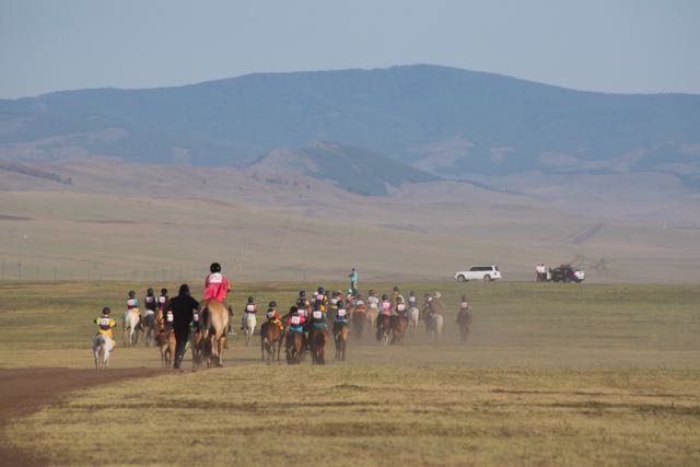 Riding out to the starting point