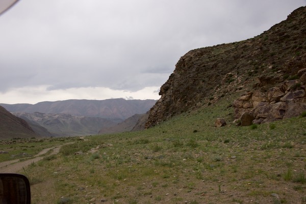 The road into the reserve