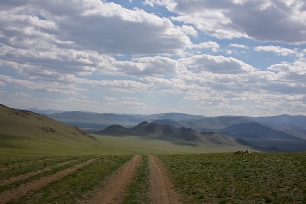 Earth road going south