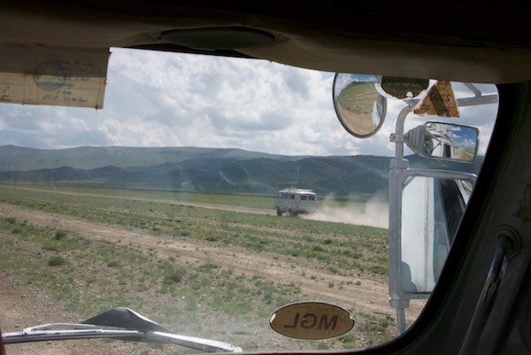 Heading south on the earth road