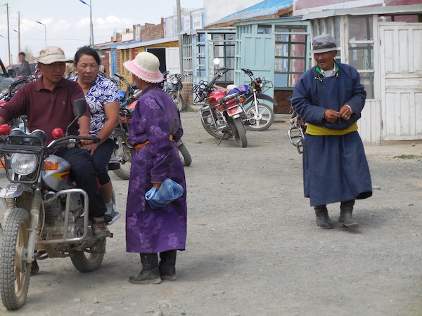 Local people who have come to town