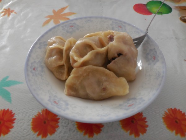 Buuz, which are steamed mutton dumplings