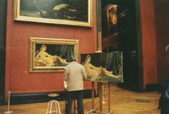 paris louvre painter