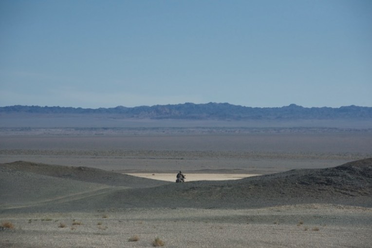 Ranger and last line of mountains