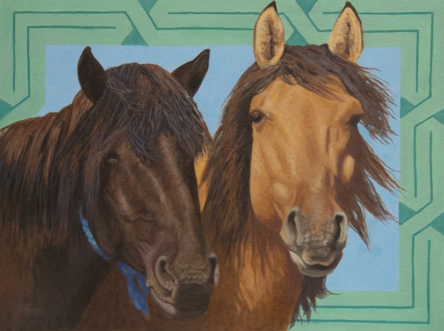 Mongol Horse #9- Friends