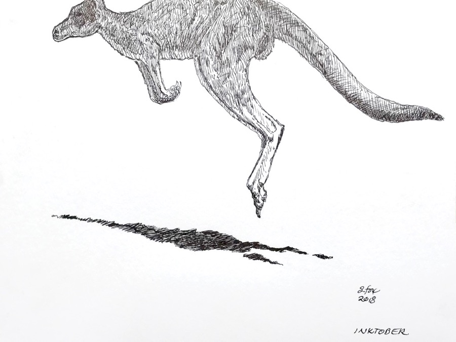 Inktober 18- "Kangaroo" (1)